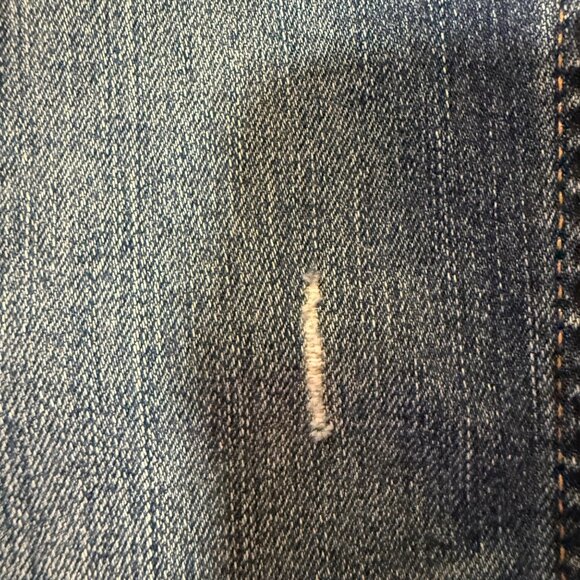 Madewell Womens 10" High-Rise Skinny Jeans Size 26 Dark Wash Distressed Denim Bu - Picture 14 of 15